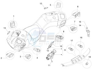 MP3 500 Sport Business ABS (NAFTA) drawing Selectors - Switches - Buttons