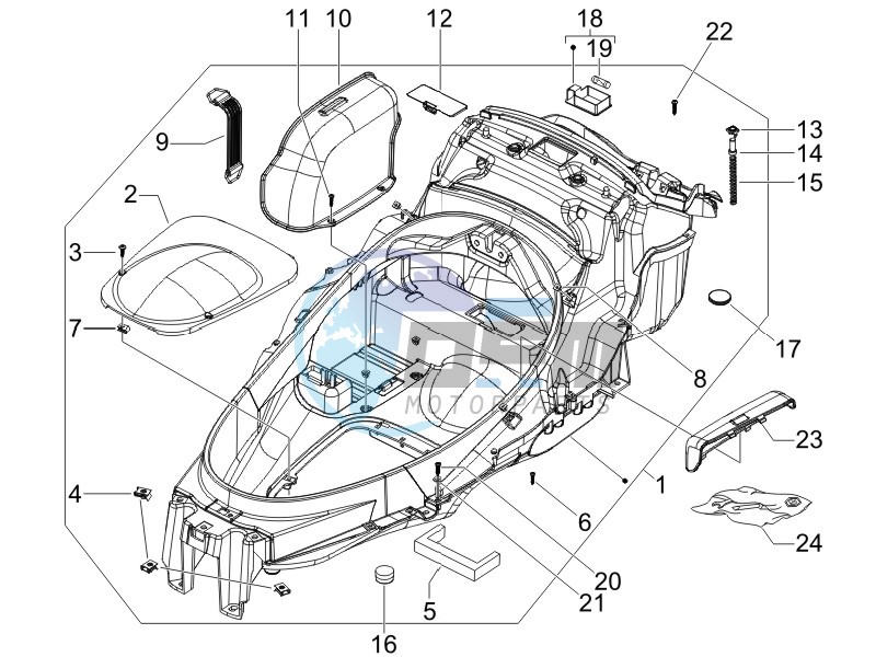 Helmet box - Undersaddle