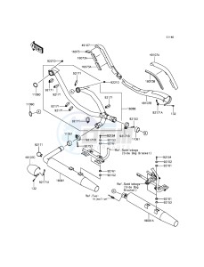 VULCAN_1700_VOYAGER_ABS VN1700BGF GB XX (EU ME A(FRICA) drawing Muffler(s)