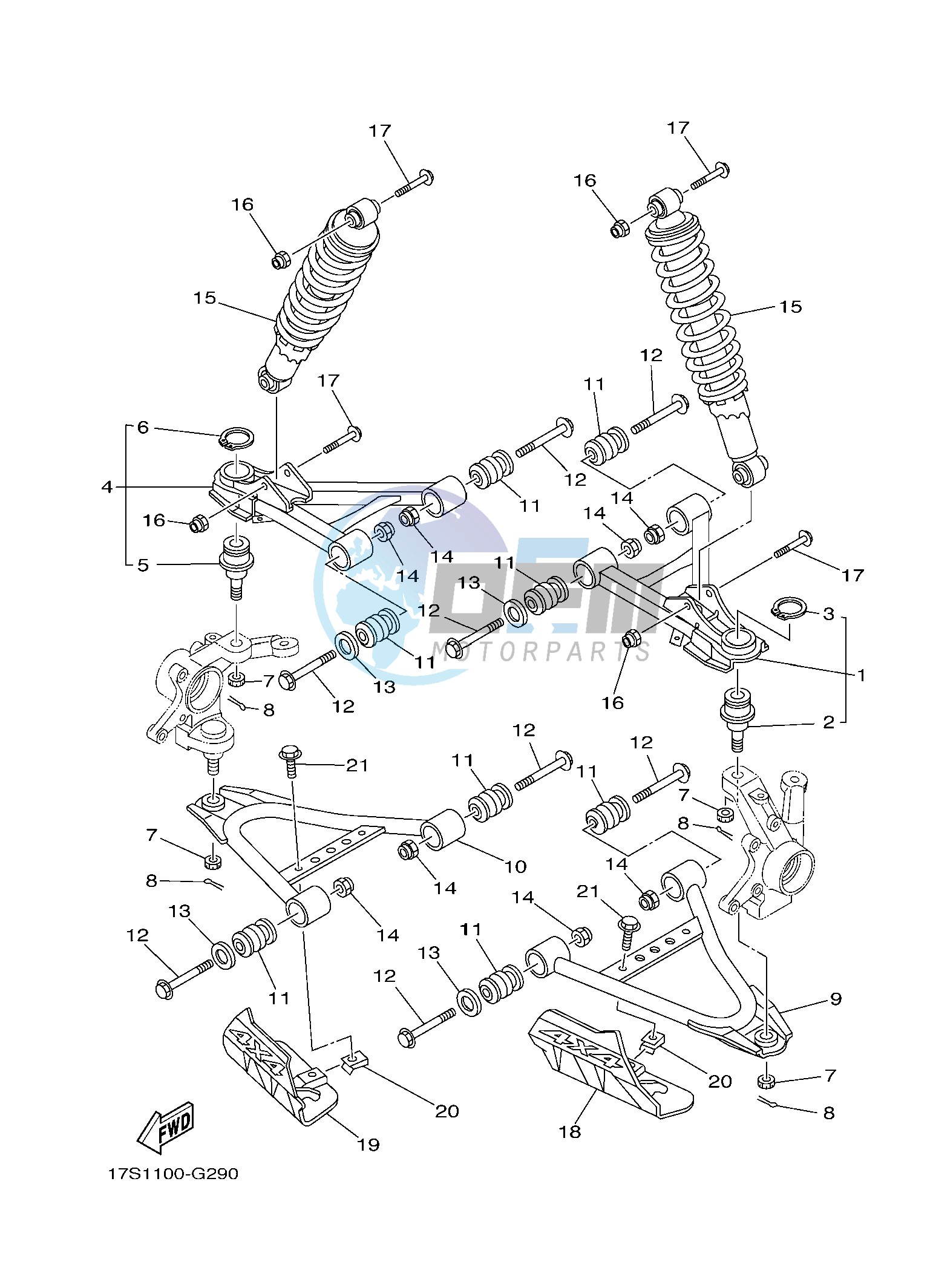 FRONT SUSPENSION & WHEEL