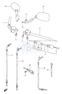 TL1000R (E2) drawing HANDLEBAR