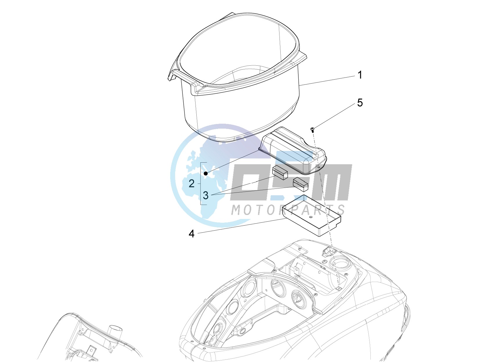 Helmet housing - Undersaddle