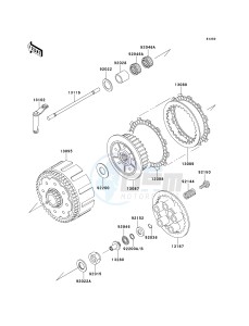 KX 250 L [KX250] (L3) [KX250] drawing CLUTCH