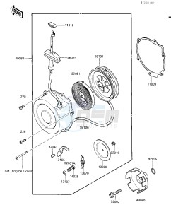 KLT 185 A [KLT185] (A1-A2) [KLT185] drawing RECOIL STARTER