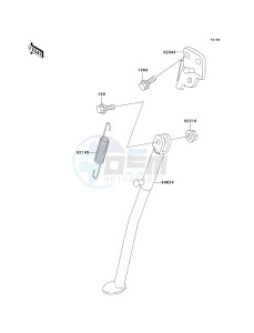 KDX 200 H (H10-H11) drawing STAND-- S- -