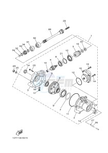 YFM700FWAD YFM70GPLH GRIZZLY 700 EPS LIMITED EDITION (2UDT) drawing FRONT DIFFERENTIAL