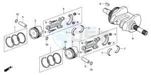 FJS600 SILVER WING drawing CRANKSHAFT/PISTON