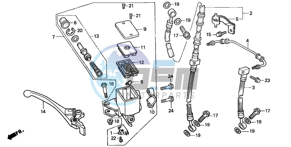 FRONT BRAKE MASTER CYLINDER (3)