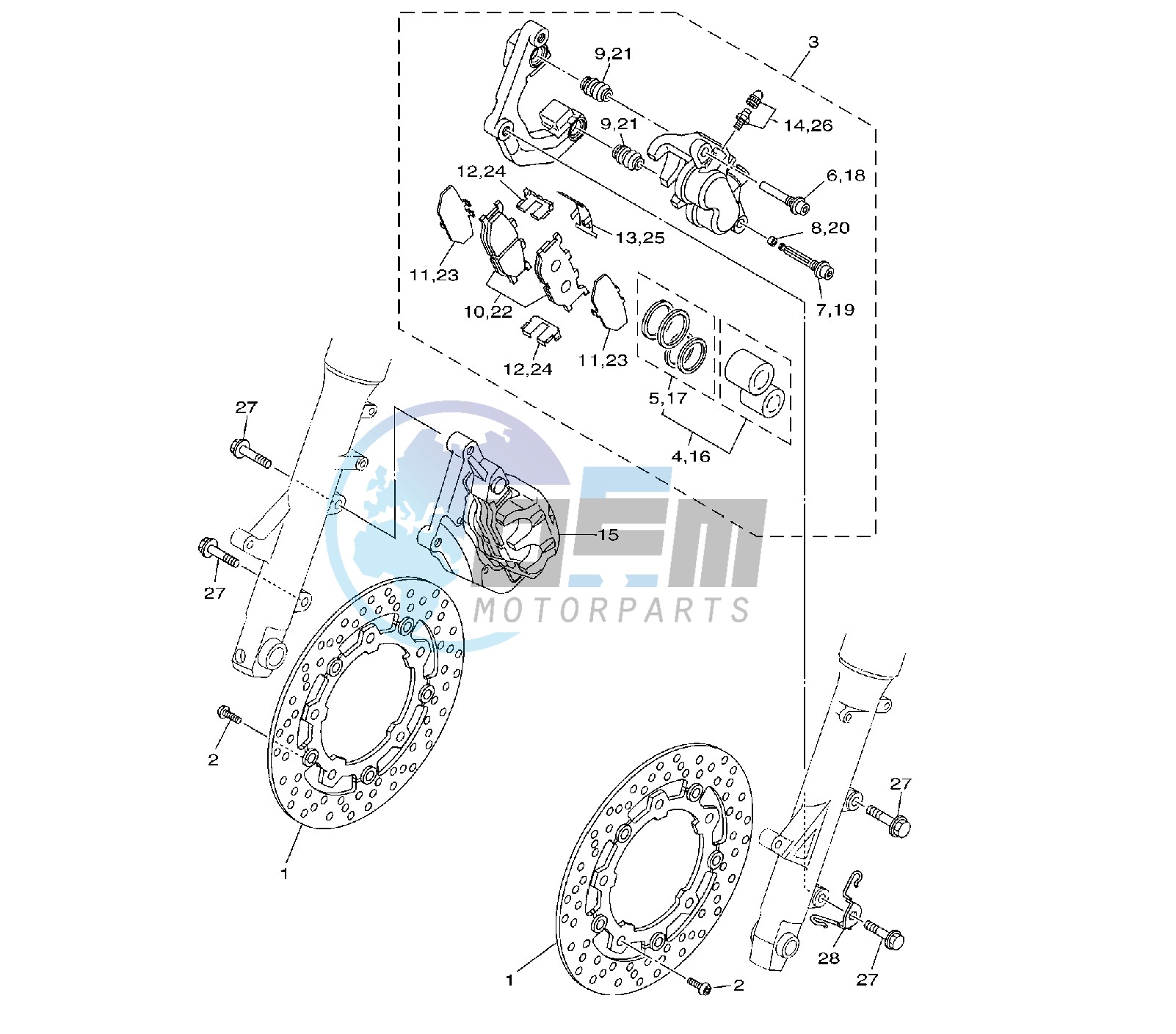 FRONT BRAKE CALIPER