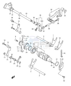 RGV250 (E24) drawing GEAR SHIFTING