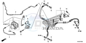 FES125AC drawing REAR BRAKE PIPE (FES125A)