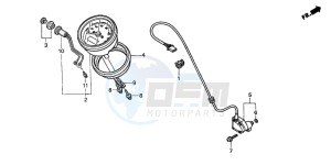 VT750DCB SHADOW SPIRIT drawing METER