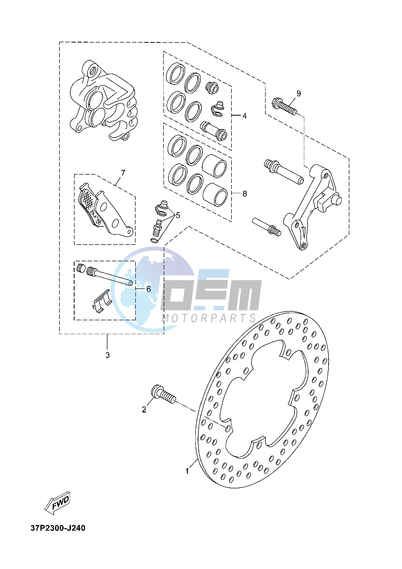 FRONT BRAKE CALIPER