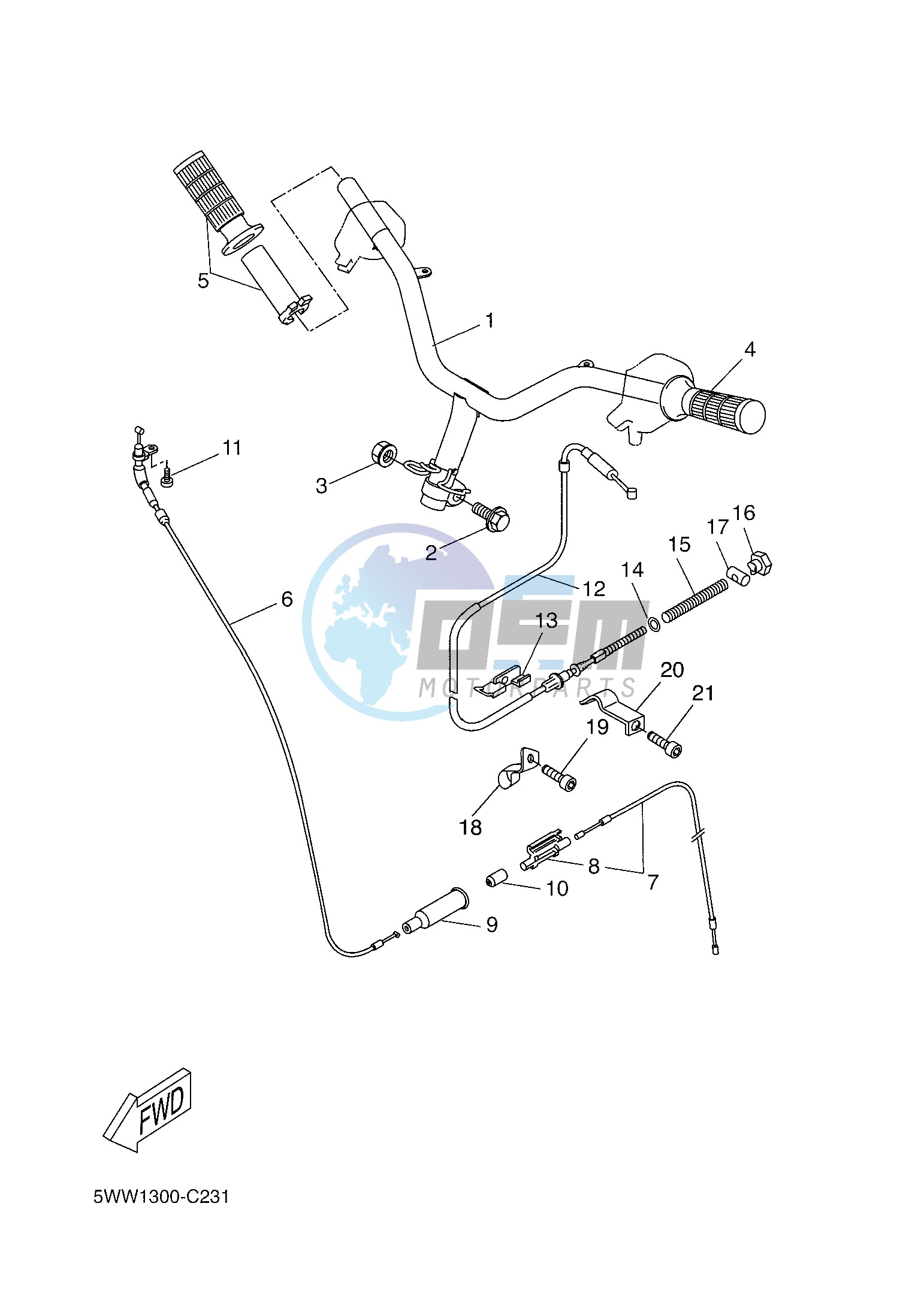 STEERING HANDLE & CABLE