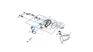 MAXSYM 400 EFI drawing WATERPOMP COVER