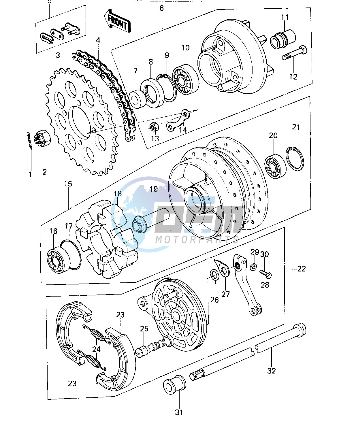 REAR HUB_BRAKE_CHAIN