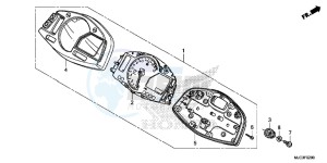 CBR600RAD CBR600RR ABS UK - (E) drawing METER