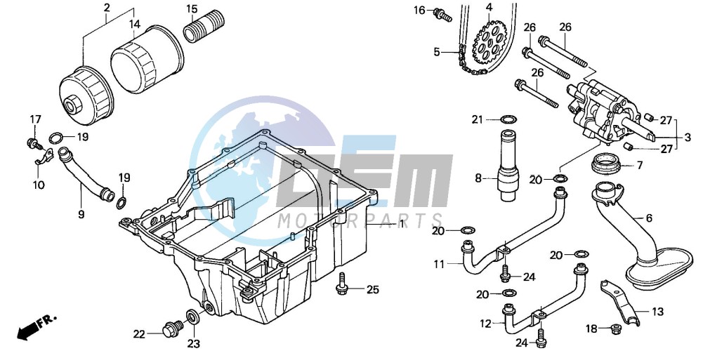 OIL PUMP/OIL PAN/ OIL FILTER