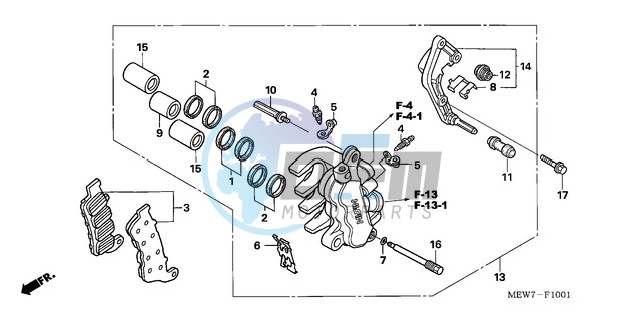 L. FRONT BRAKE CALIPER