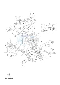 XT660Z TENERE (2BD6 2BD6 2BD6) drawing TAILLIGHT