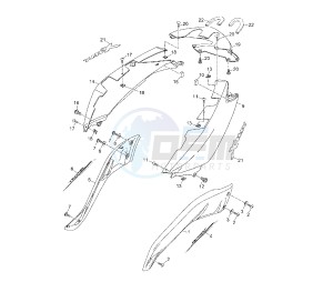 YP R X-MAX 250 drawing REAR BODY 1Y+G6704S4