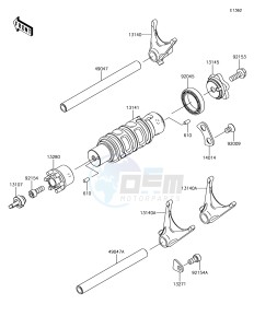 Z650 ER650HHF XX (EU ME A(FRICA) drawing Gear Change Drum/Shift Fork(s)