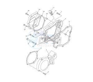 YZ 85 drawing CRANKCASE COVER