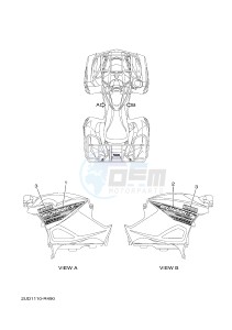 YFM700FWAD YFM70GPHH GRIZZLY 700 EPS (B1A3) drawing GRAPHICS