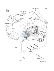 ZX 1000 M [NINJA ZX-10R] (C1) [NINJA ZX-10R] drawing HEADLIGHT-- S- -