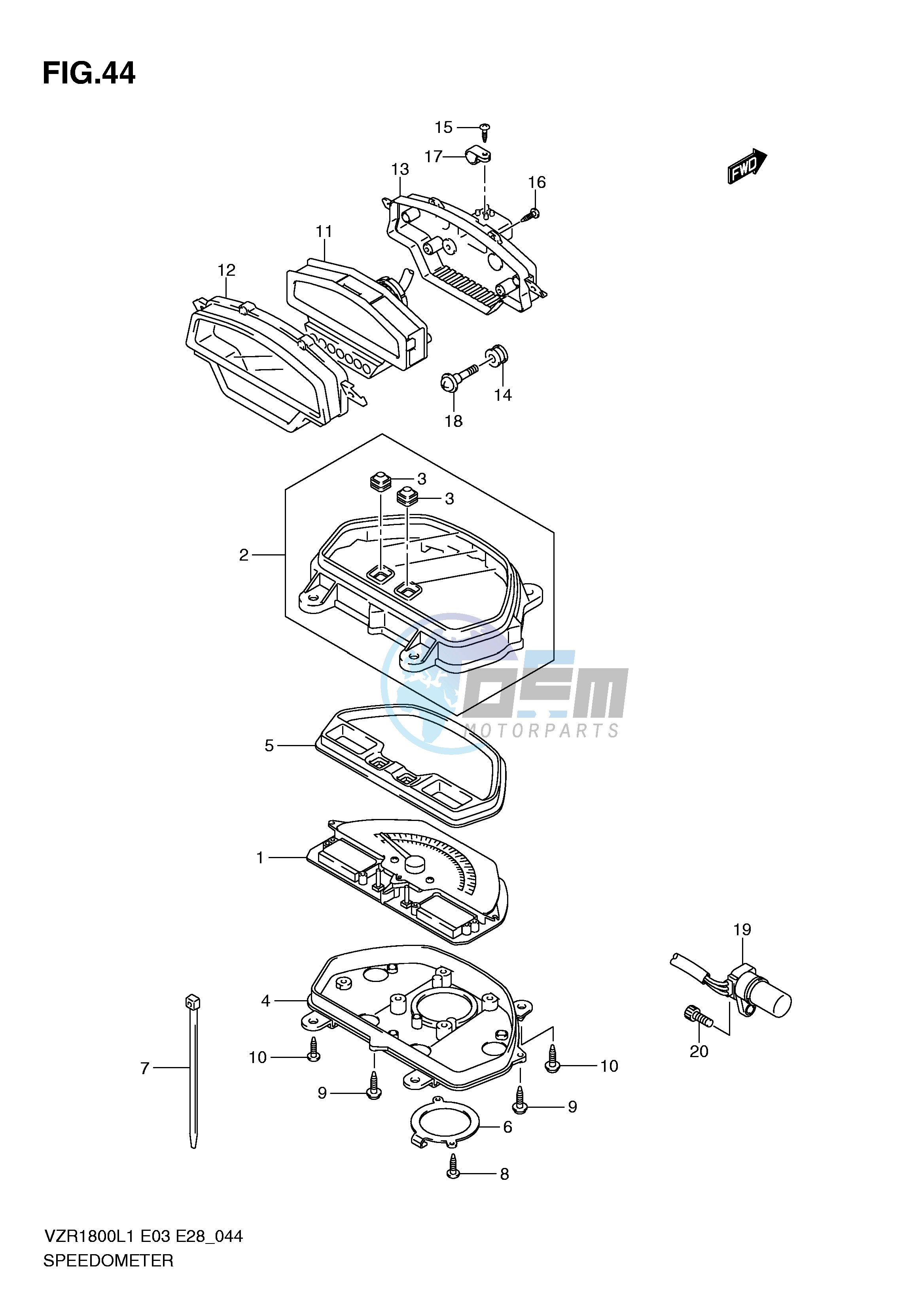 SPEEDOMETER (VZR1800ZL1 E3)