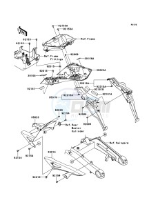 Z1000SX ZX1000GCF FR GB XX (EU ME A(FRICA) drawing Rear Fender(s)