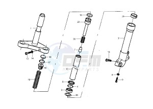 Runner VX-VXR 125-200 125 drawing Fork Showa