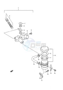 GSX-R750 (E28) drawing FRONT MASTER CYLINDER