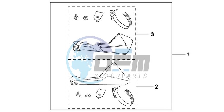 KIT  LEG DEFLECTOR