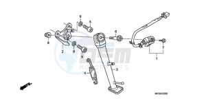 CB600FA3A UK - (E / ABS MKH ST) drawing STAND