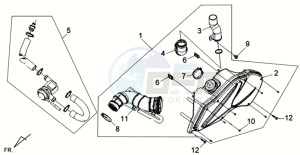 VS 125S drawing AIRFILTER