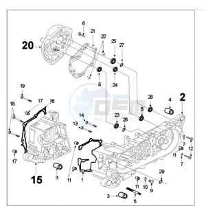 FIGHT 3 AN 4T drawing CRANKCASE