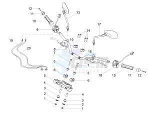 V7 III Special 750 e4 (APAC) drawing Handlebar - Controls