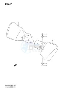 DL 1000 V-STROM EU-UK drawing KNUCKLE COVER