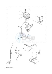 NS50 AEROX (1PH3 1PH3 1PH3 1PH3) drawing REAR MASTER CYLINDER