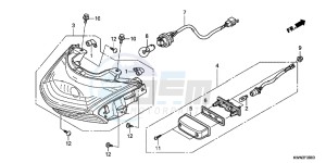 WW125EX2C drawing TAILLIGHT