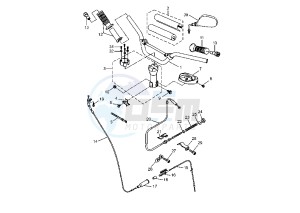 BW'S NAKED 50 drawing STEERING HANDLE – CABLE