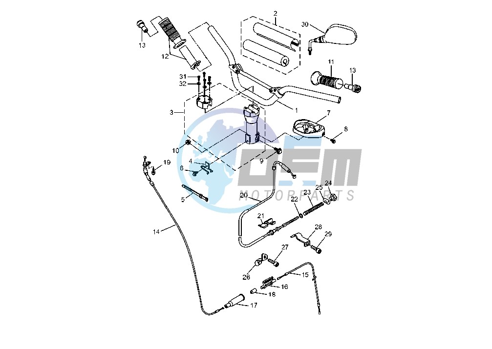 STEERING HANDLE – CABLE