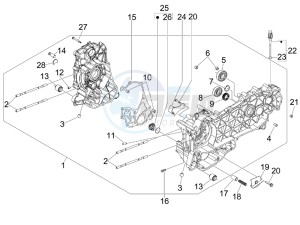 MP3 300 ie Touring drawing Crankcase