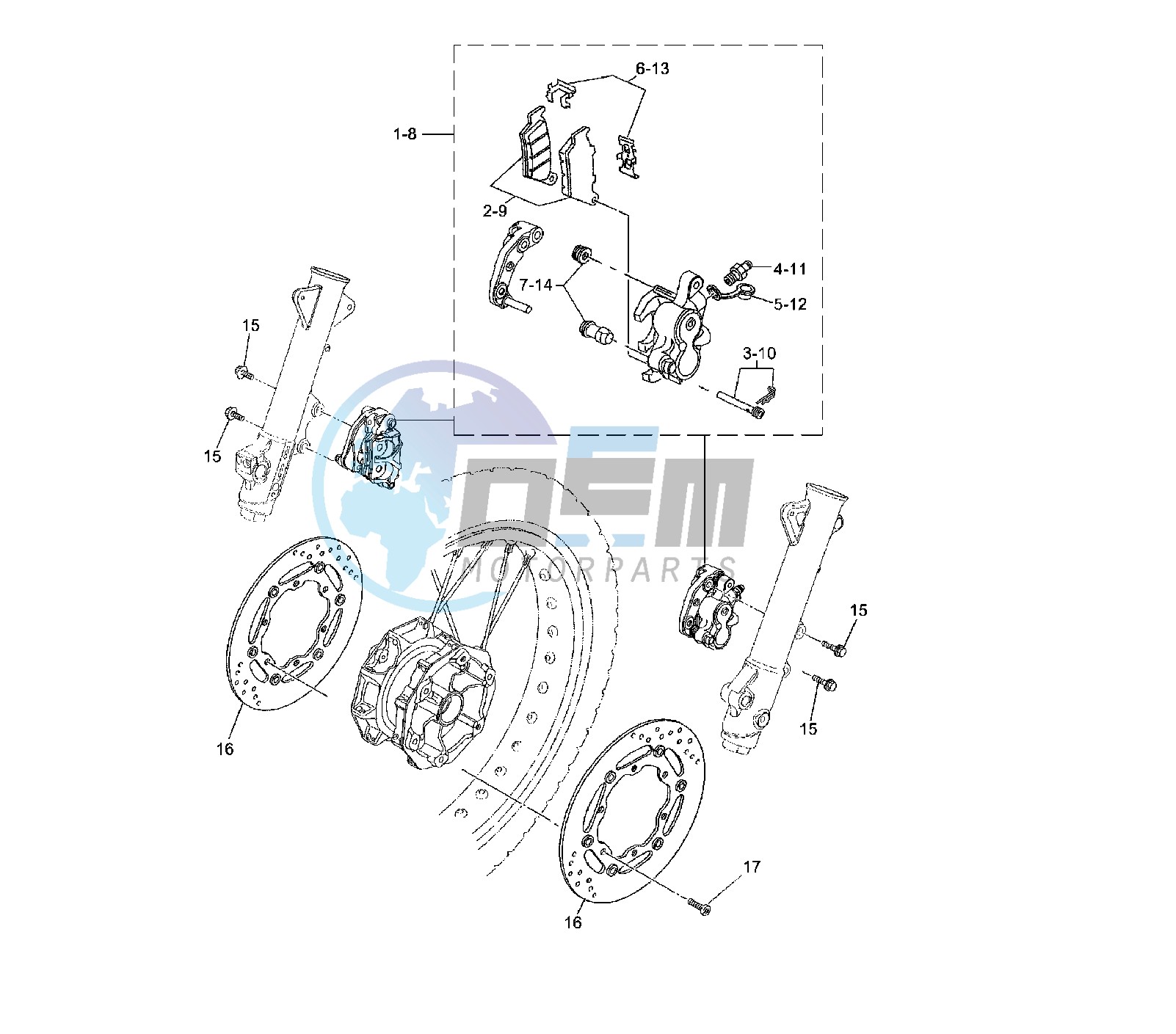 FRONT BRAKE CALIPER