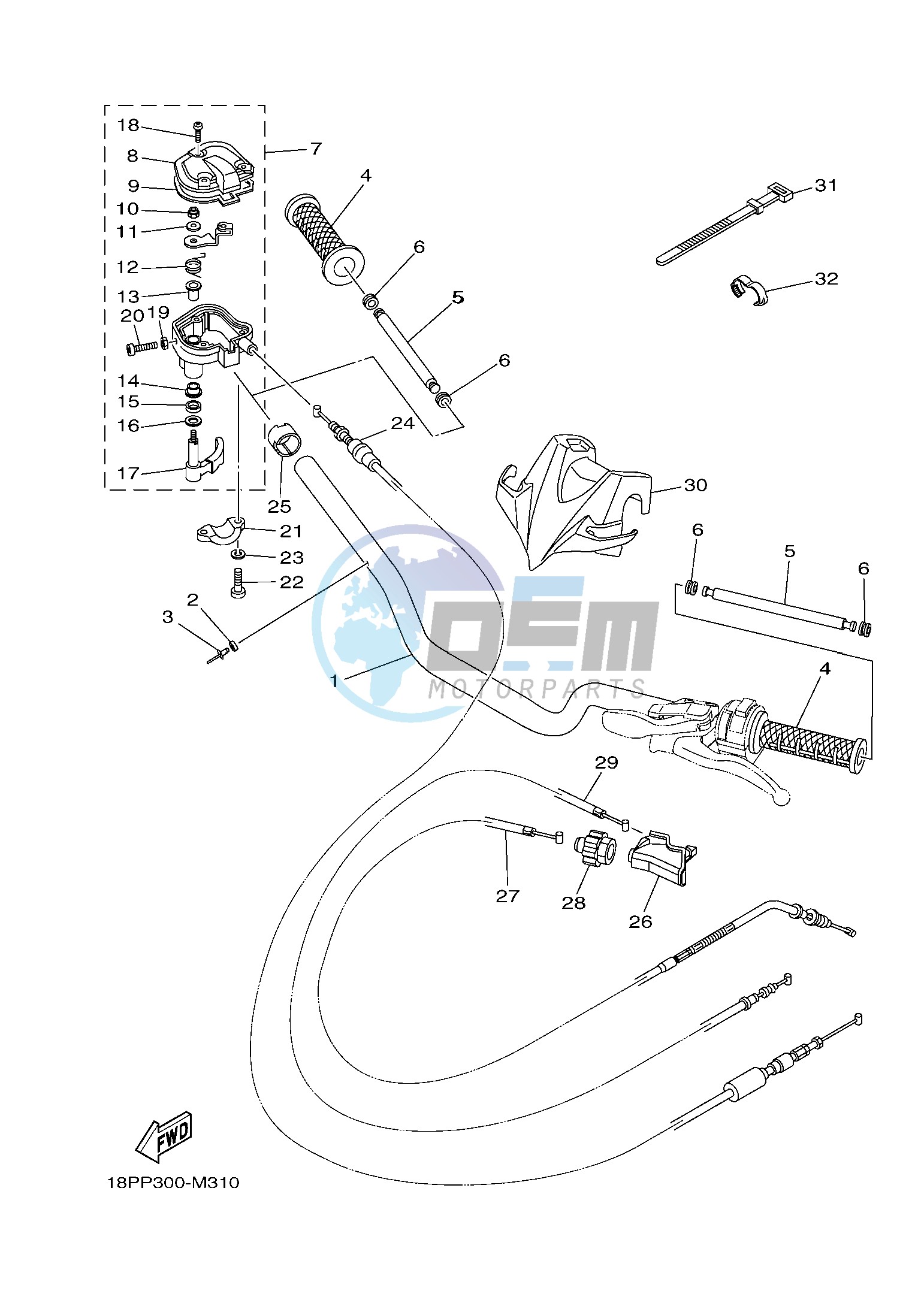 STEERING HANDLE & CABLE