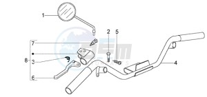 LX 50 4T drawing Handlebars component LH