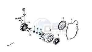 MAXSYM 600 I ABS EXECUTIVE SPORT L6 drawing MAGNETO / FLYWHEEL