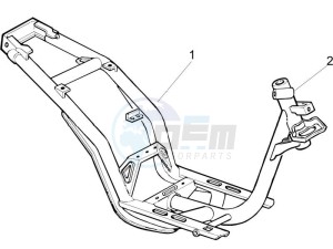 Liberty 125 4t e3 (UK) UK drawing Frame bodywork