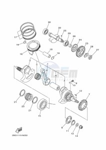 YFM700FWBD KODIAK 700 EPS (BGFN) drawing CRANKSHAFT & PISTON